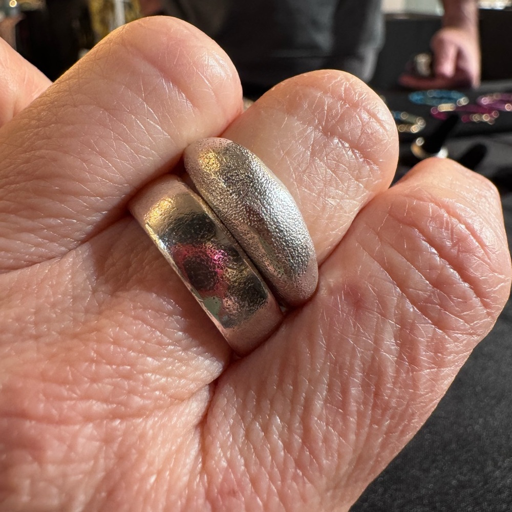 Hand Forged Silver Rings - Picture 5 of 6